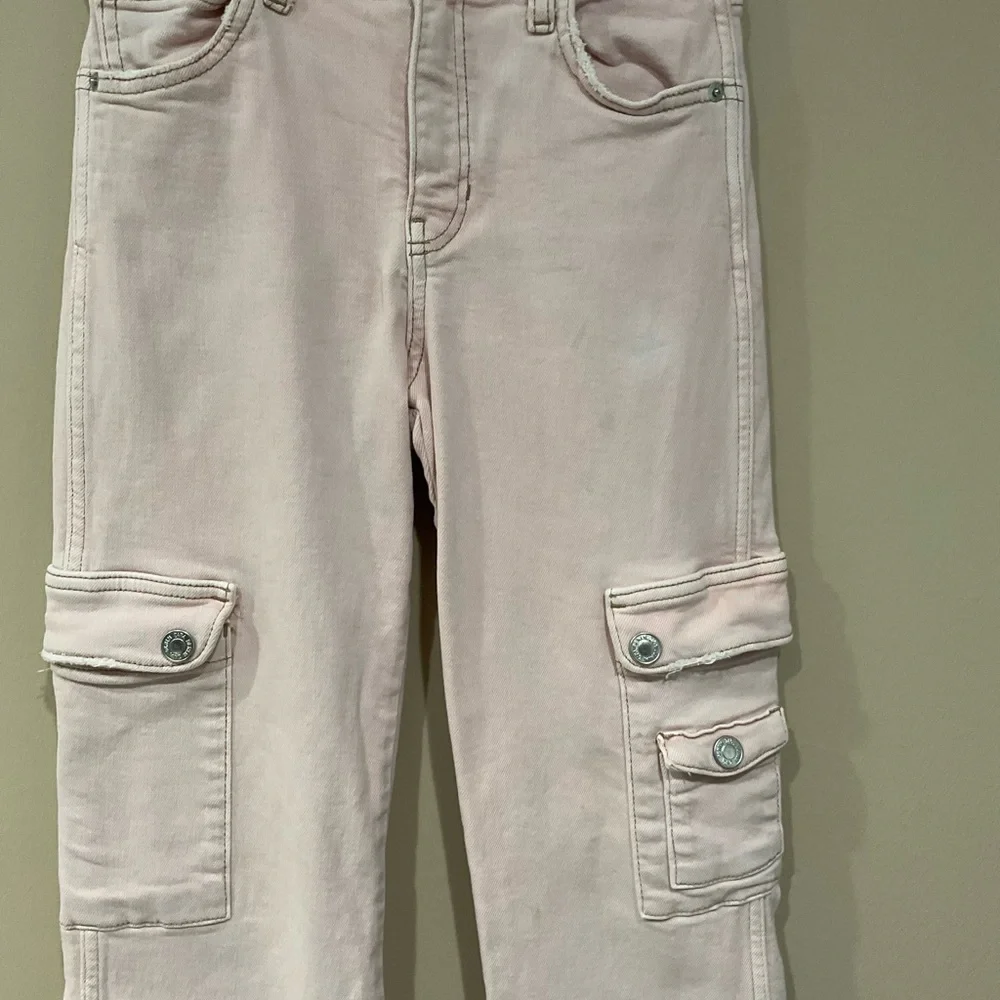 🍏🍏 ZARA Girl’s Dust Rose Pockets Waist Adjustable on Elastic, Size 11-12